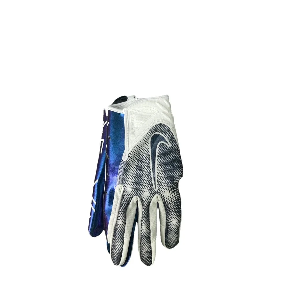 Nike Vapor Jet 7 Football‎ Receiver Gloves White Purple Iridescent Men's Medium